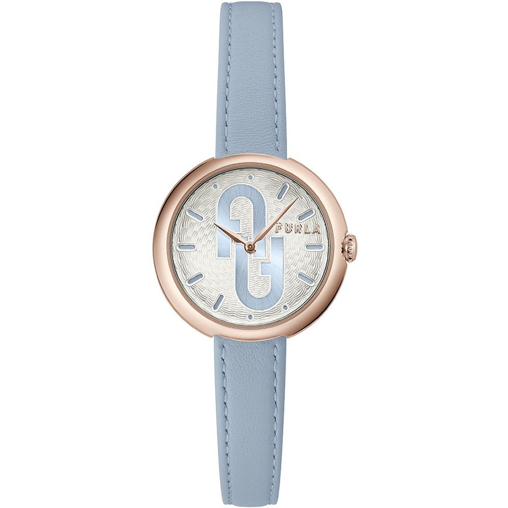 Furla Blue Leather Dress Watch