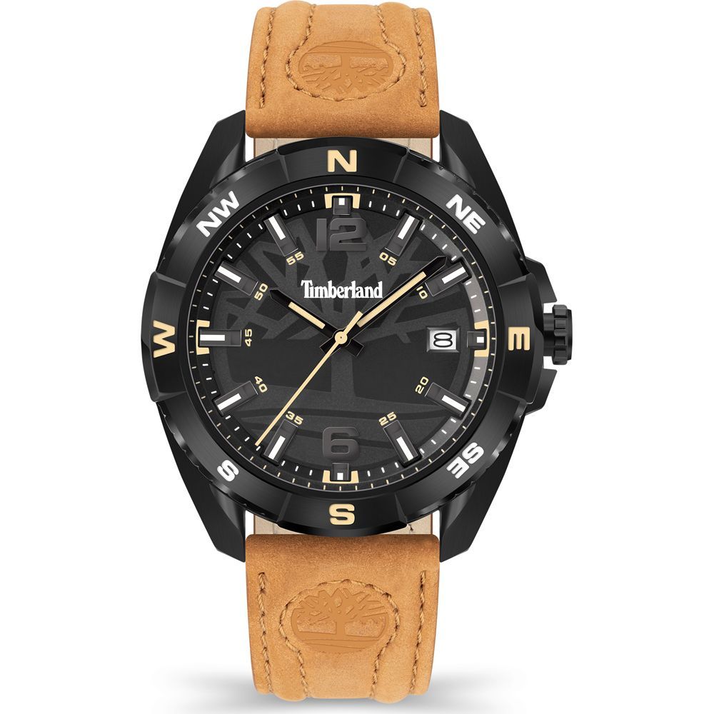 Timberland Brown Leather Dress Watch