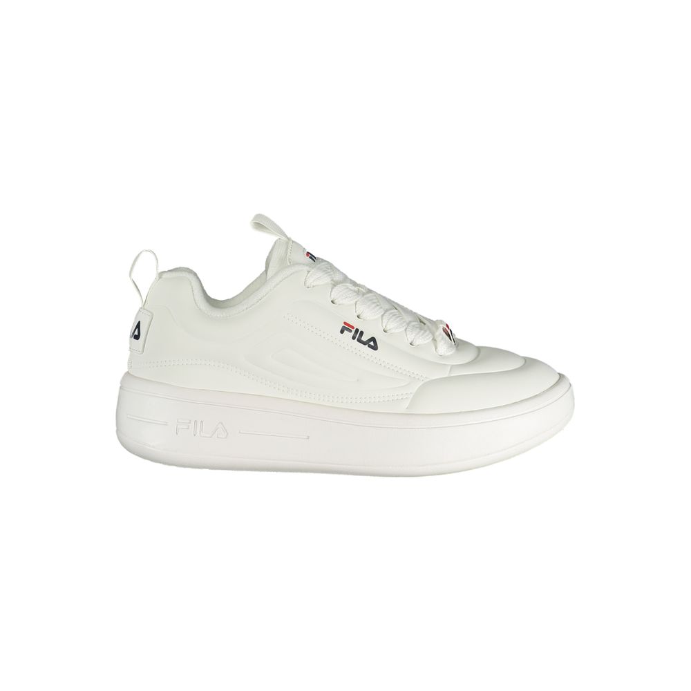 Fila White Polyester Sneaker