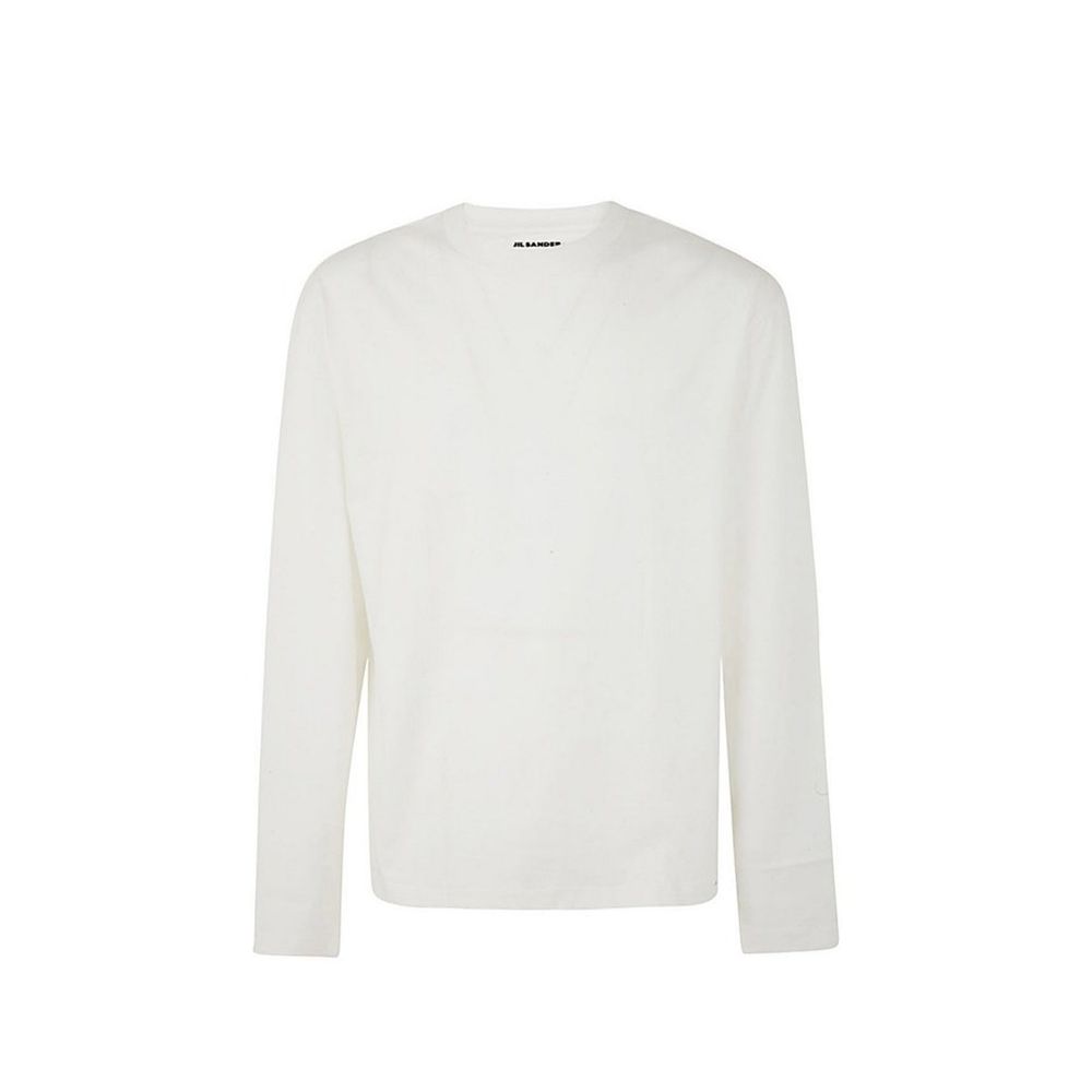 Jil Sander White Cotton Long Sleeve T-Shirt