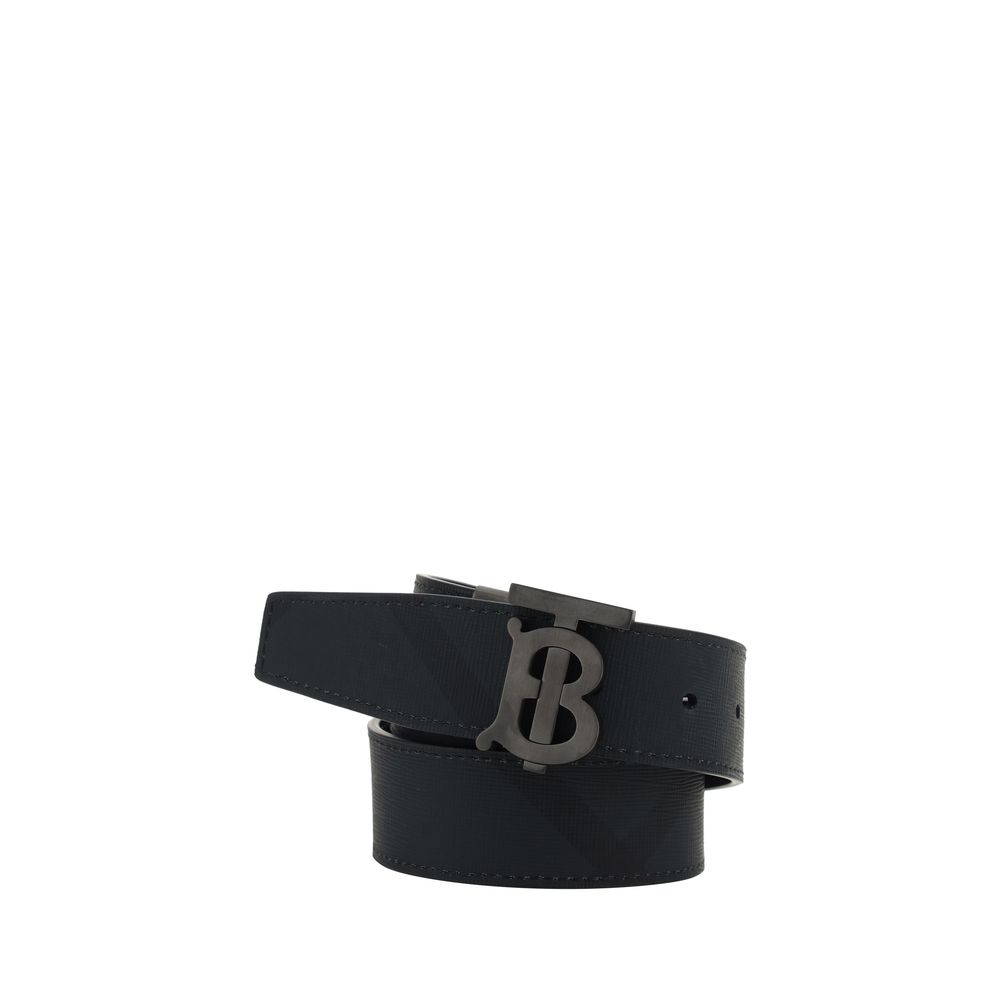 Burberry Black Calf Leather Bos Taurus Regular Belt