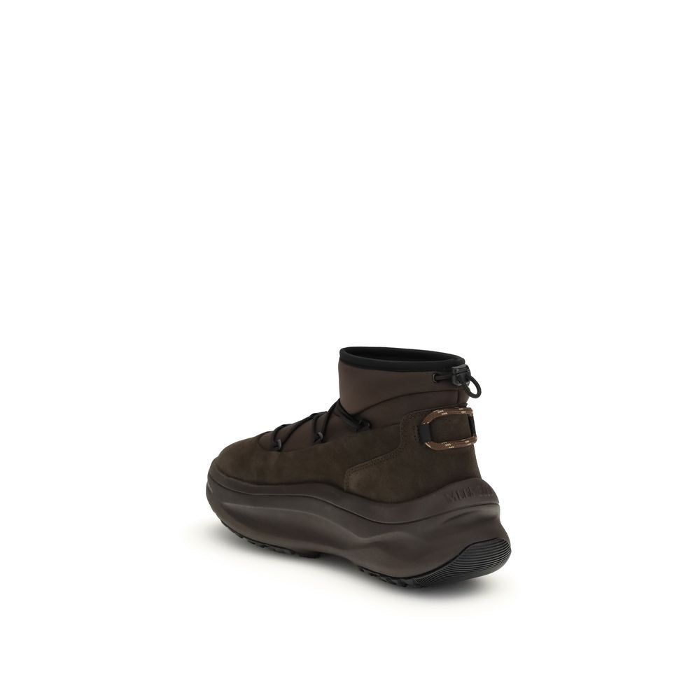 Moon Boot Brown Polyester Lace-Up Boots