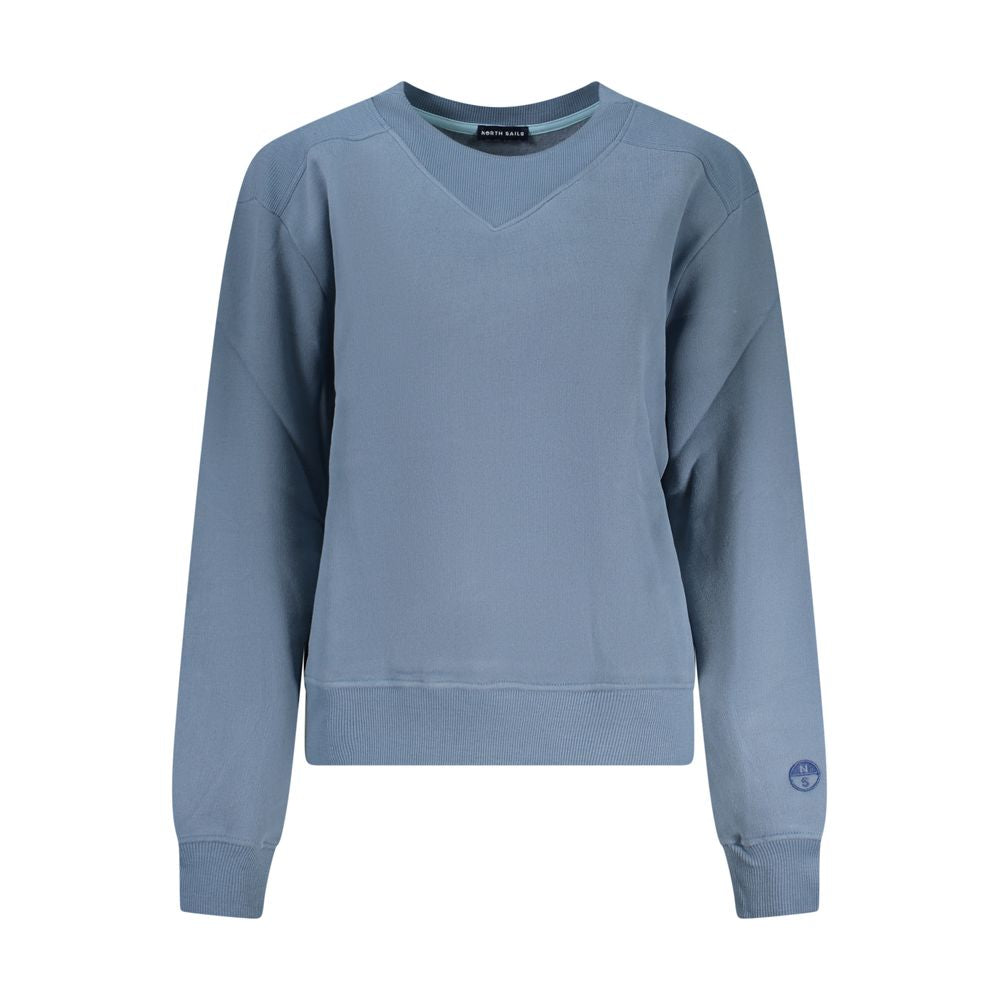 North Sails Blue Cotton Women Sweatshirt