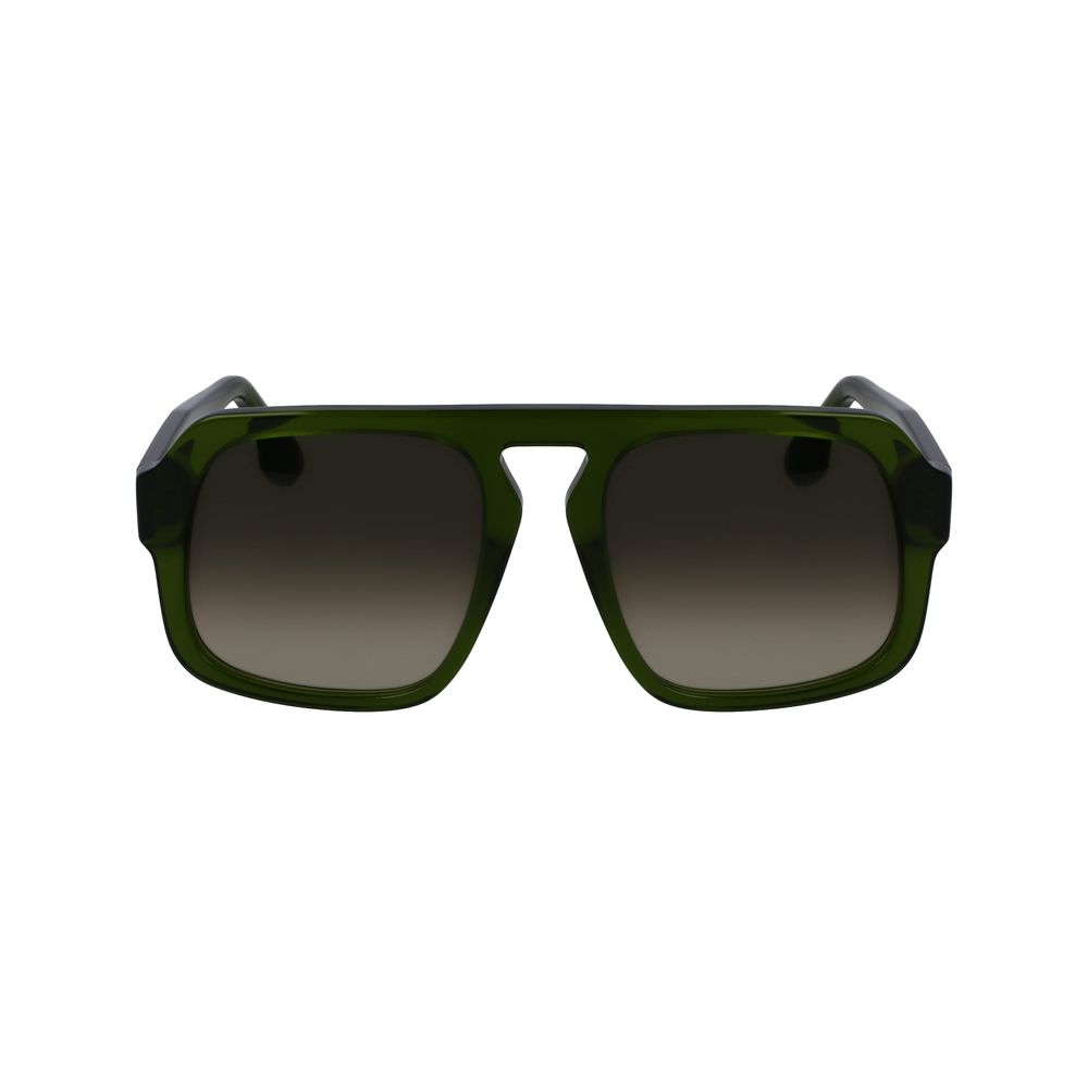 Victoria Beckham Green Acetate Sunglasses