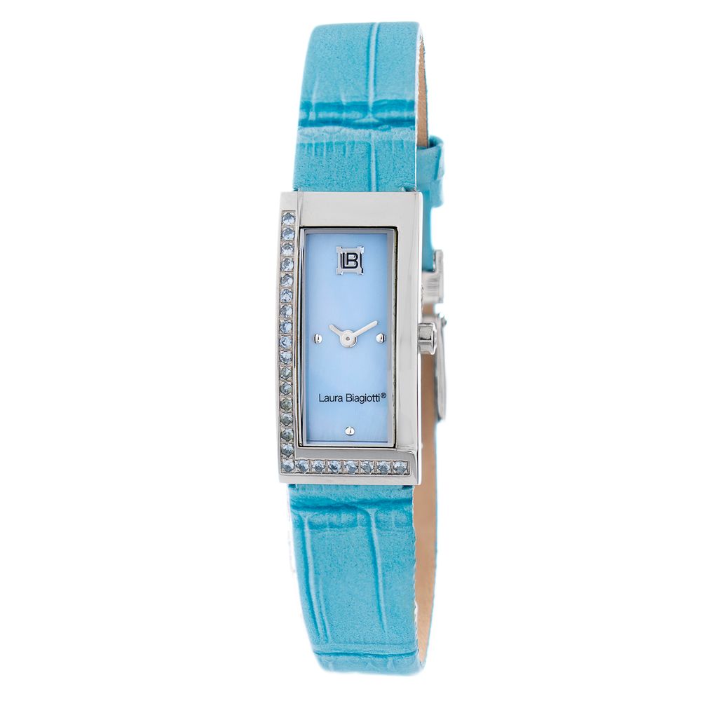 Laura Biagiotti Blue Leather Dress Watch