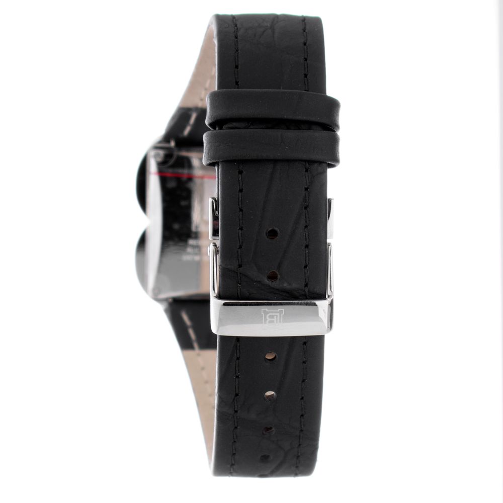 Laura Biagiotti Black Leather Dress Watch