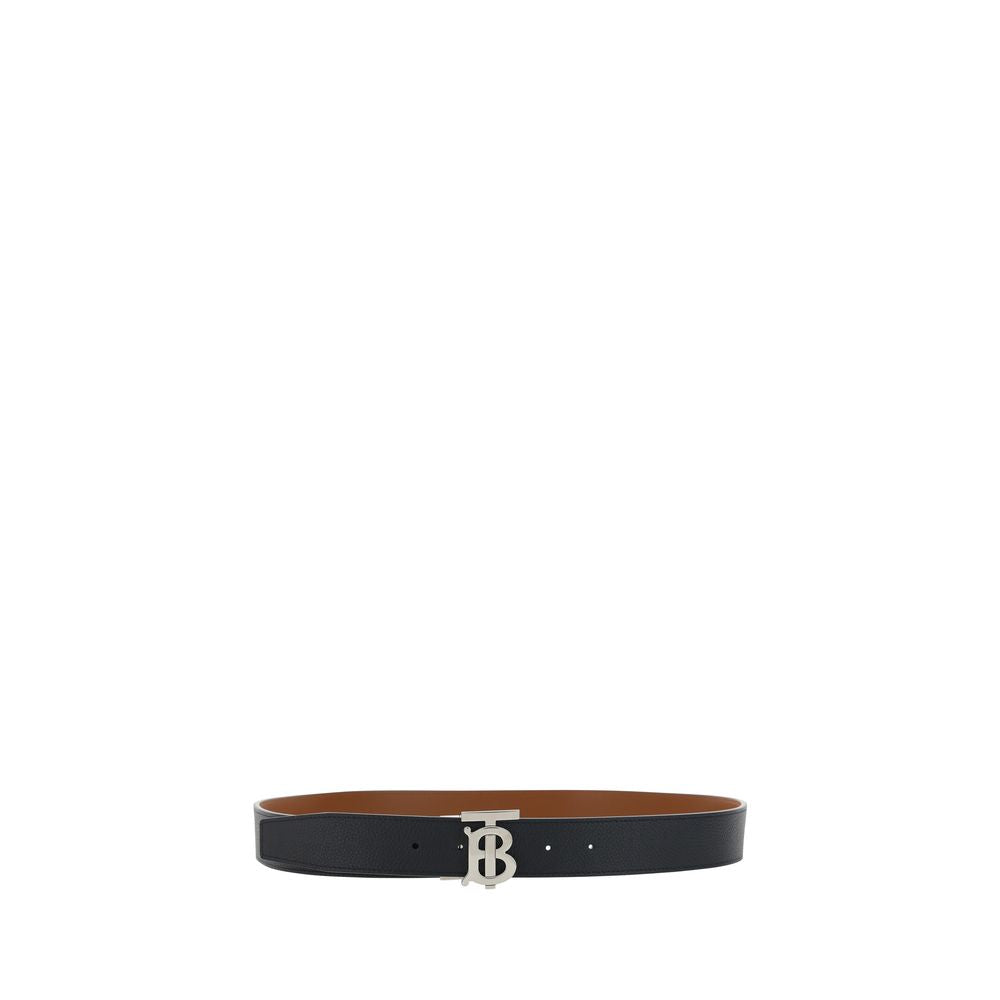 Burberry Black Calf Leather Bos Taurus Regular Belt