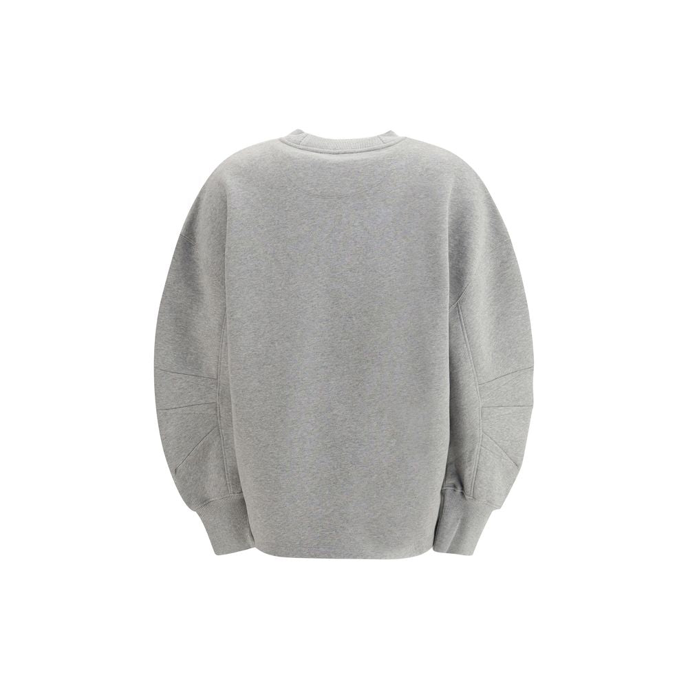 The Attico Gray Cotton Sweatshirt