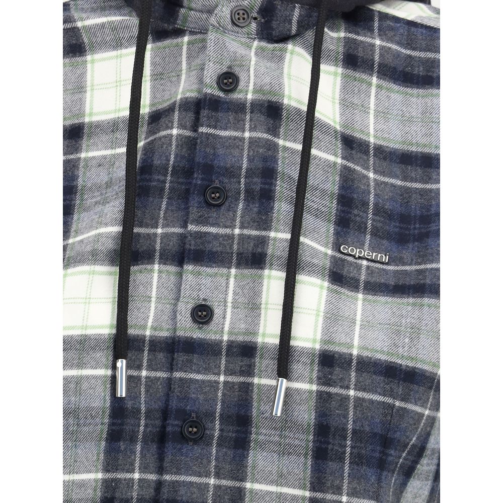 Coperni Blue Cotton Pattern Shirt