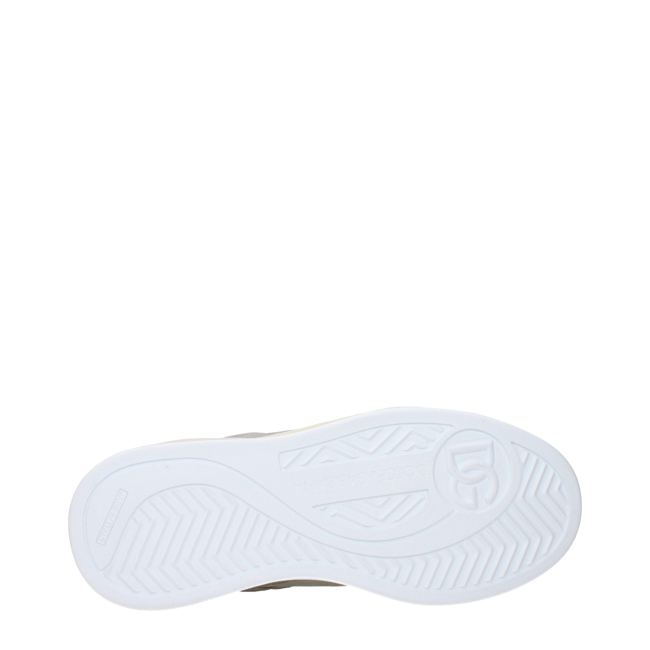 Dolce & Gabbana Beige Leather Low Top Sneakers