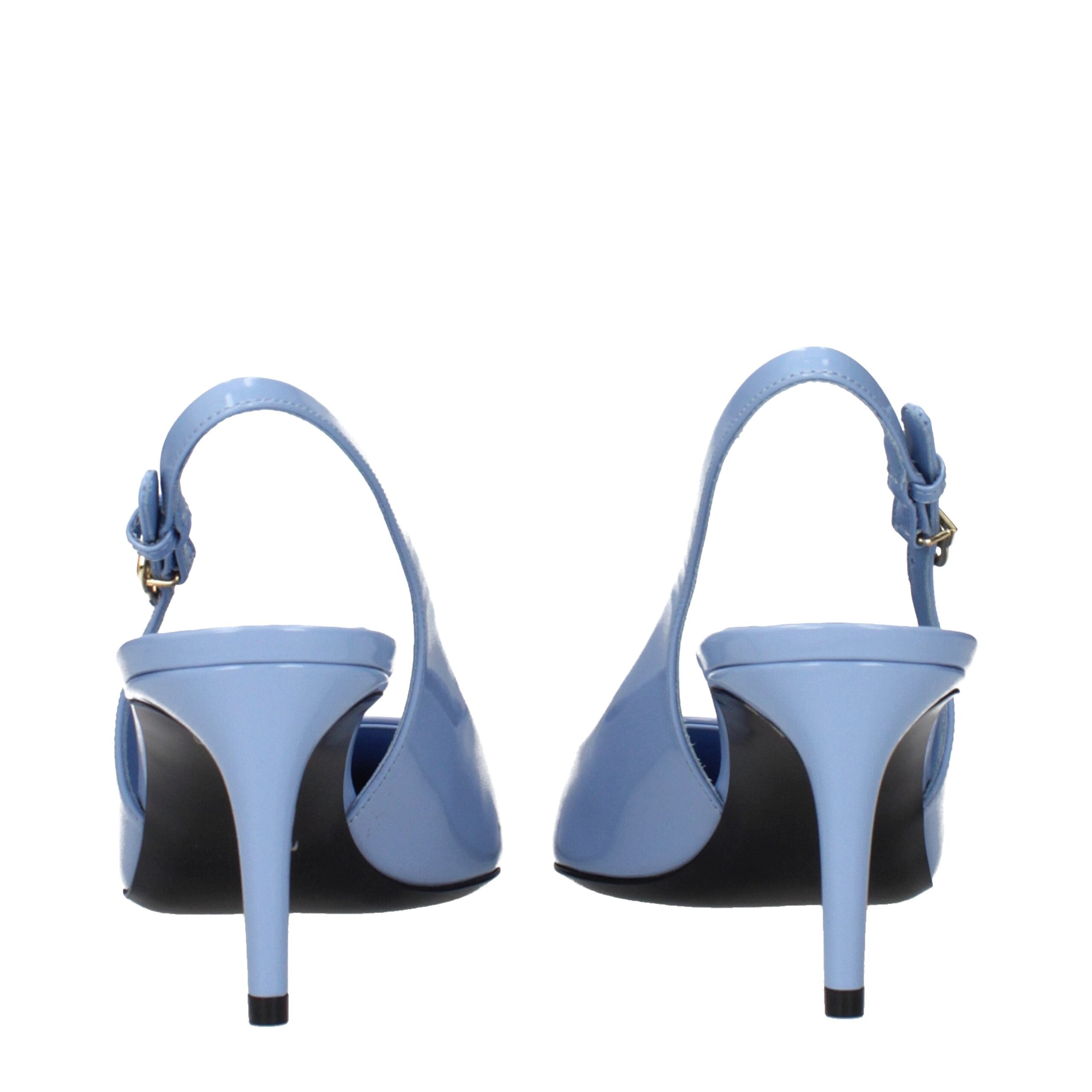 Dolce & Gabbana Light Blue Leather Pumps