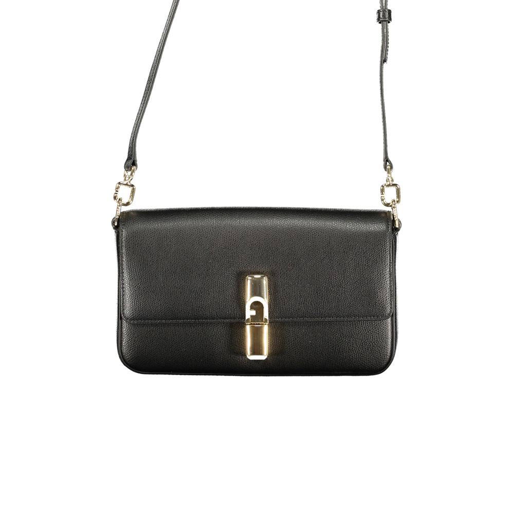 Furla Nero Leather Women Handbag