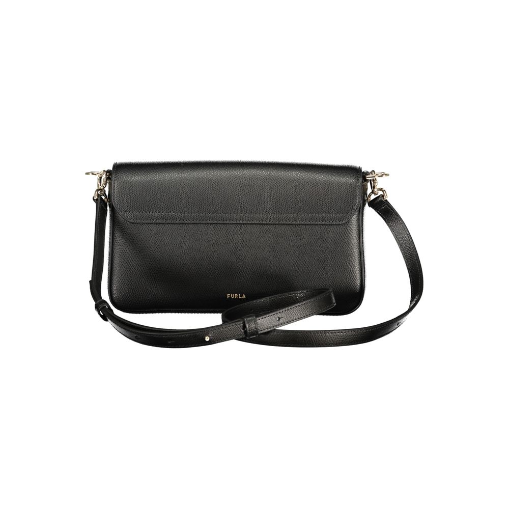 Furla Black Leather Women Handbag