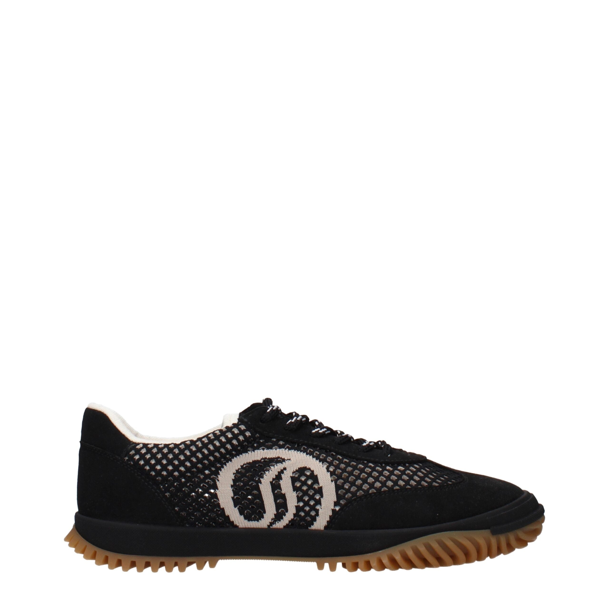 Stella McCartney Black Fabric Low Top Sneakers