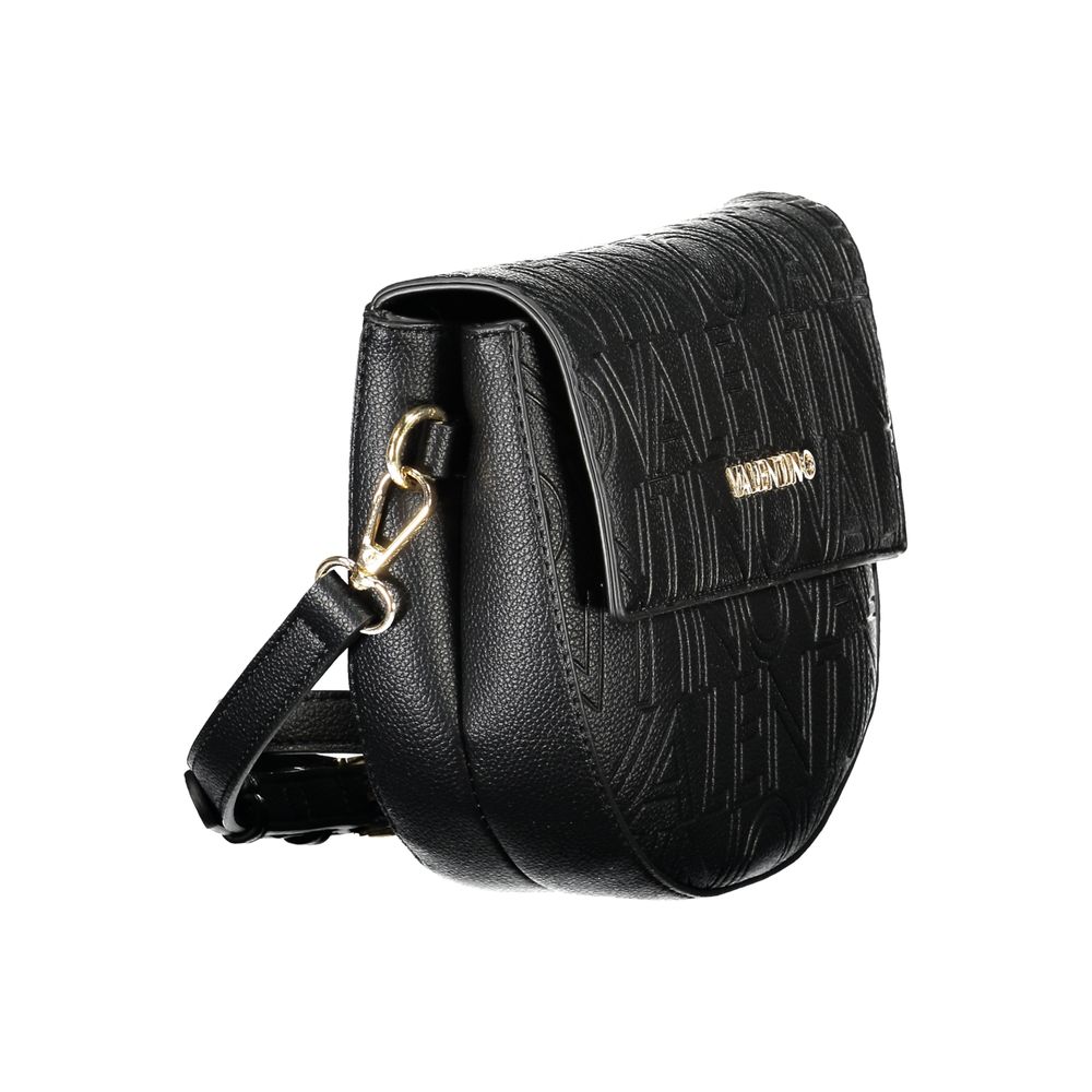 Mario Valentino Black Polyurethane Women Handbag