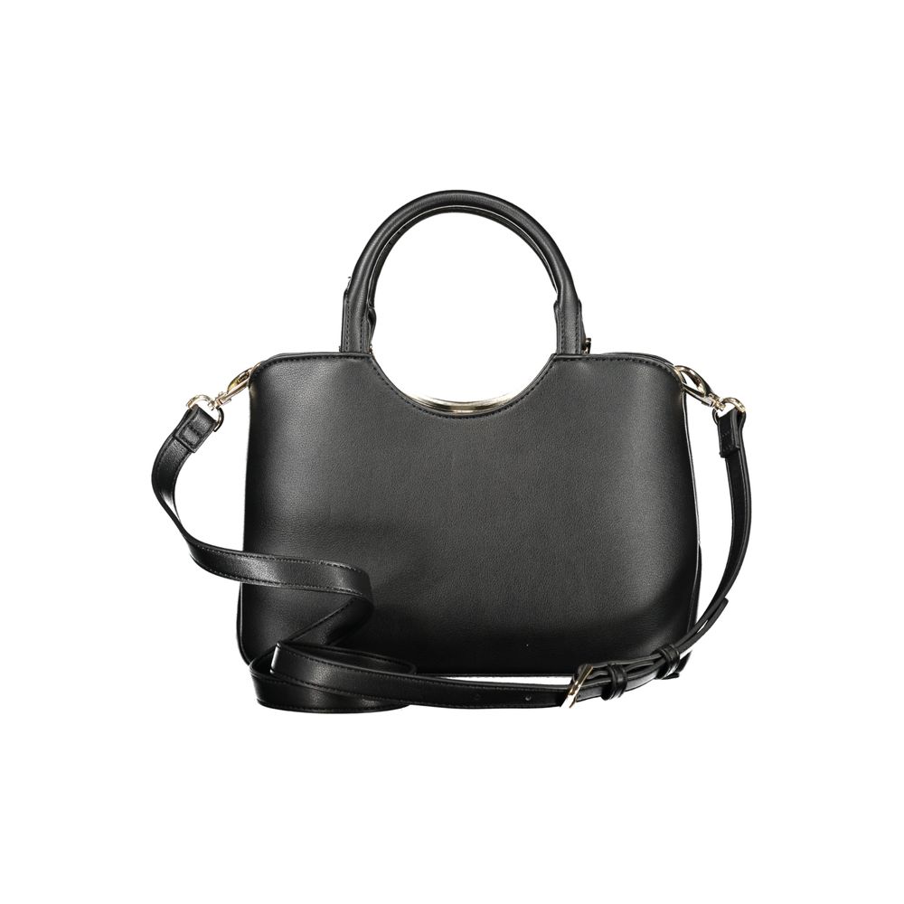Mario Valentino Black Polyurethane Women Handbag