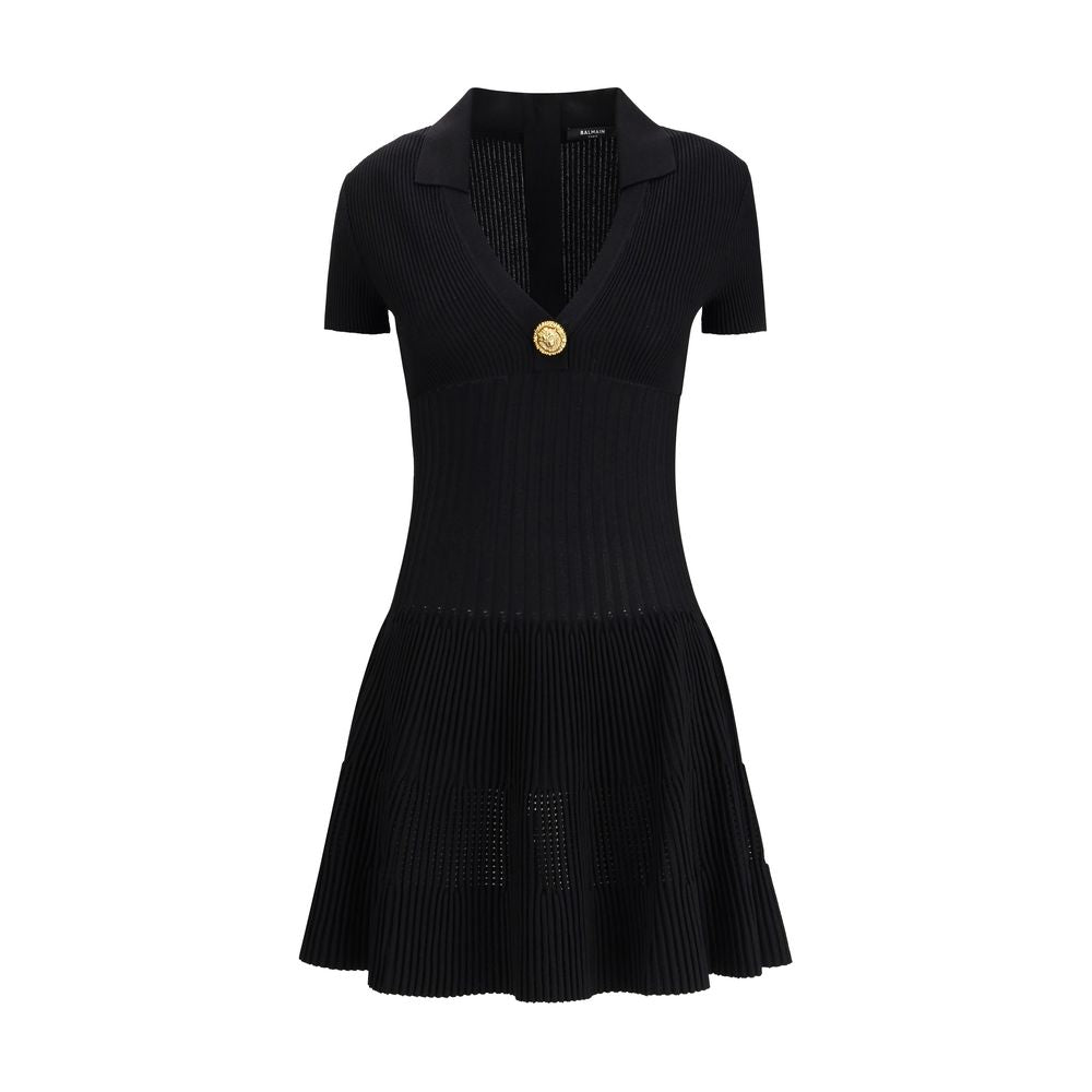 Balmain Black Viscose Casual Dress
