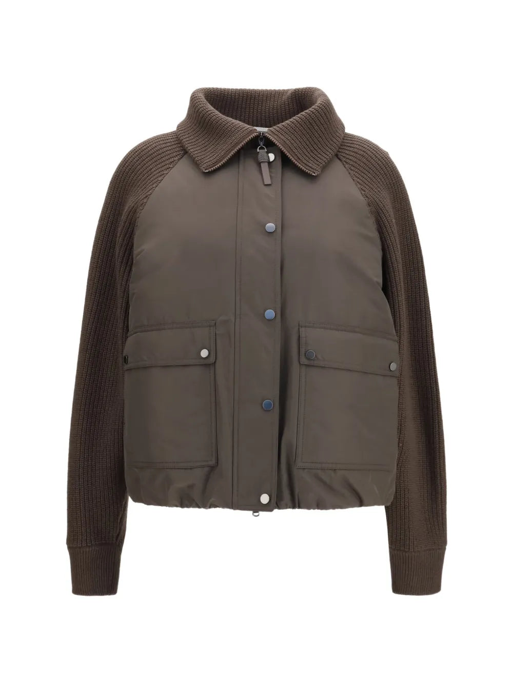 Brunello Cucinelli Brown Polyester Full-Length Jacket