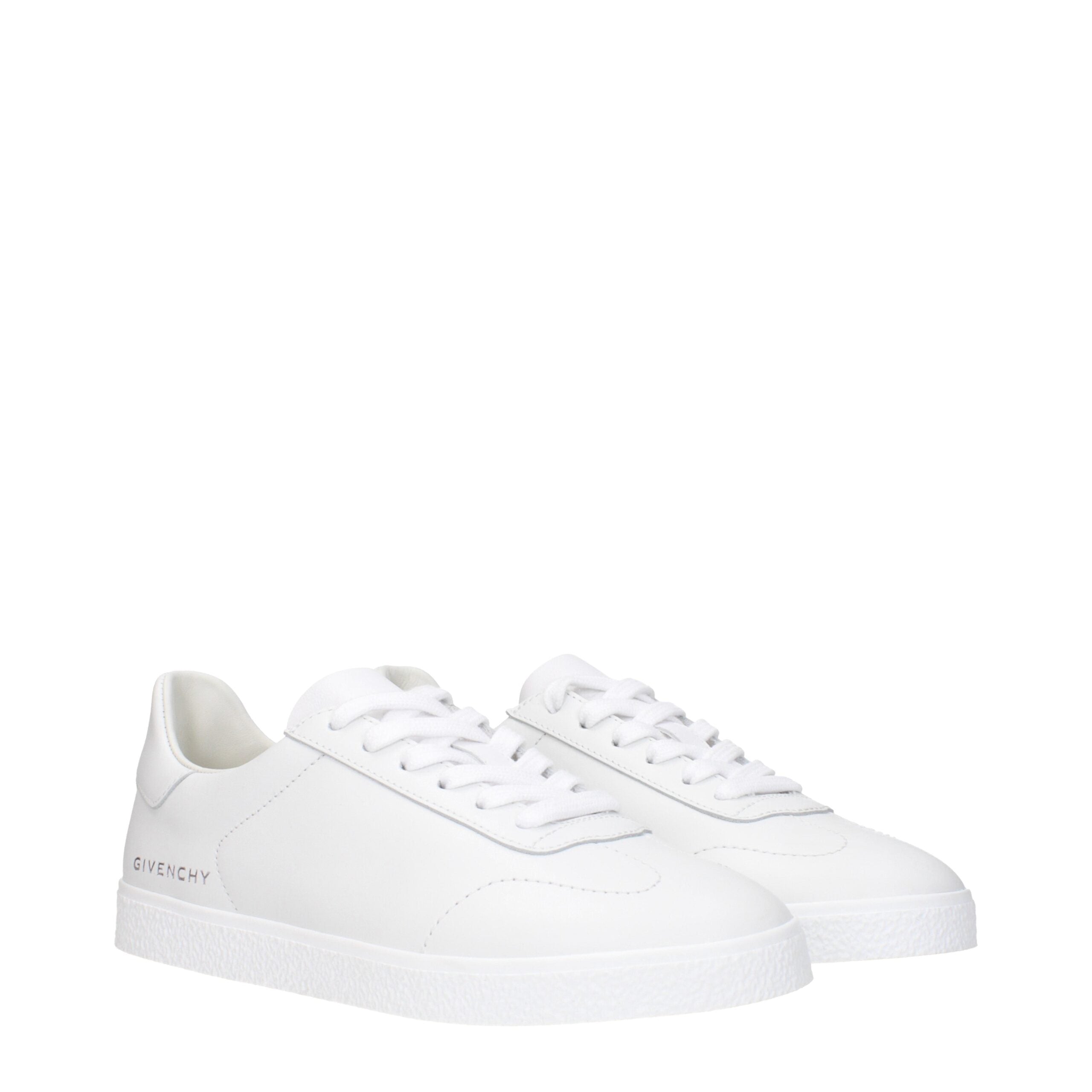 Givenchy White Leather Low Top Sneakers