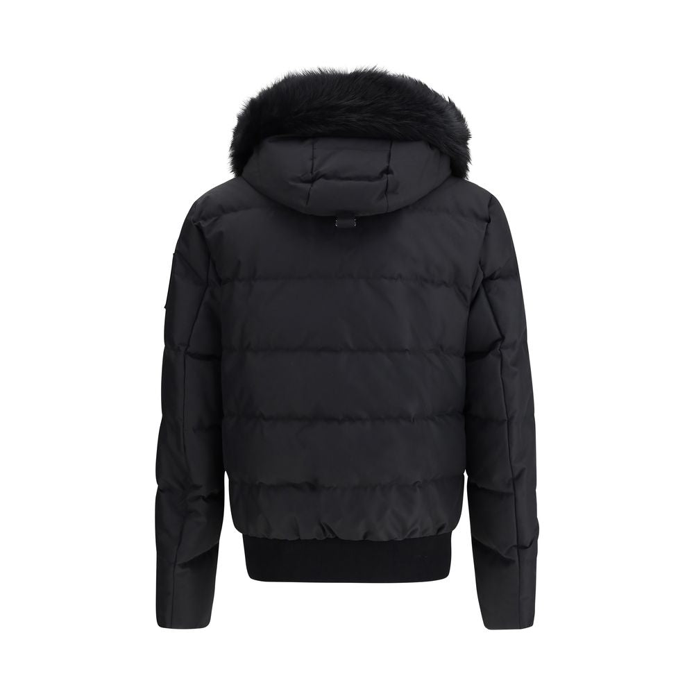 Moose Knuckles Black Polyester Bomber