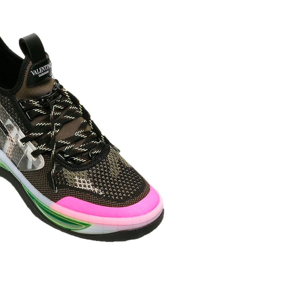 Valentino Garavani Black Fabric Athletic Sneakers