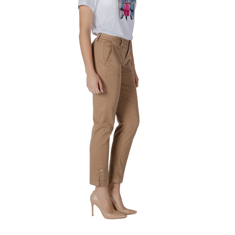 Liu Jo Beige Cotton Chino Pants