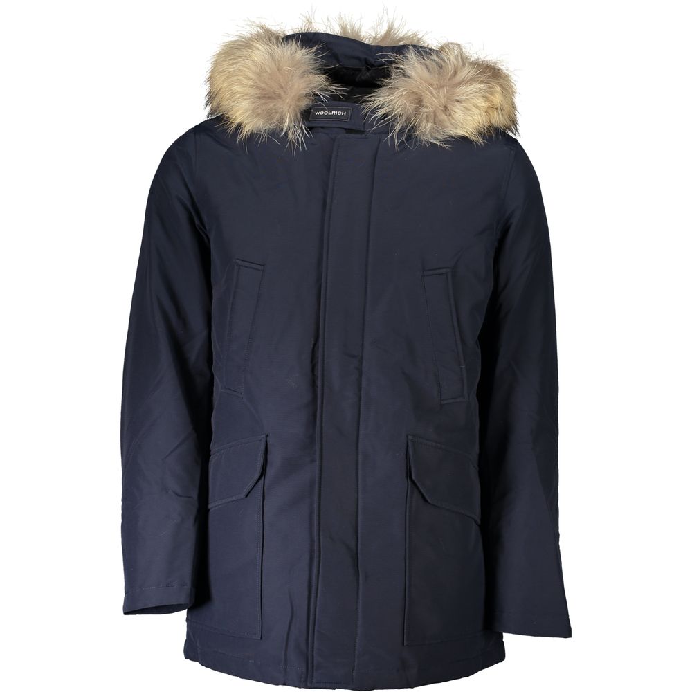 Woolrich Blue Cotton Men's Parka