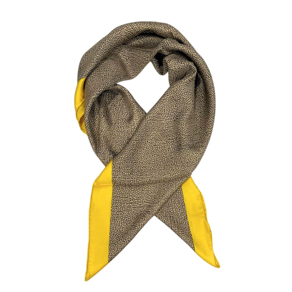 Borbonese Yellow Silk Women Scarf