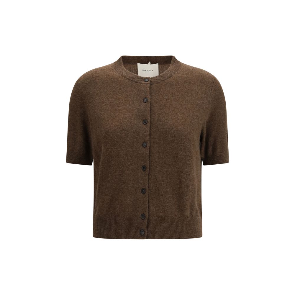 Lisa Yang Brown Cashmere Cardigan