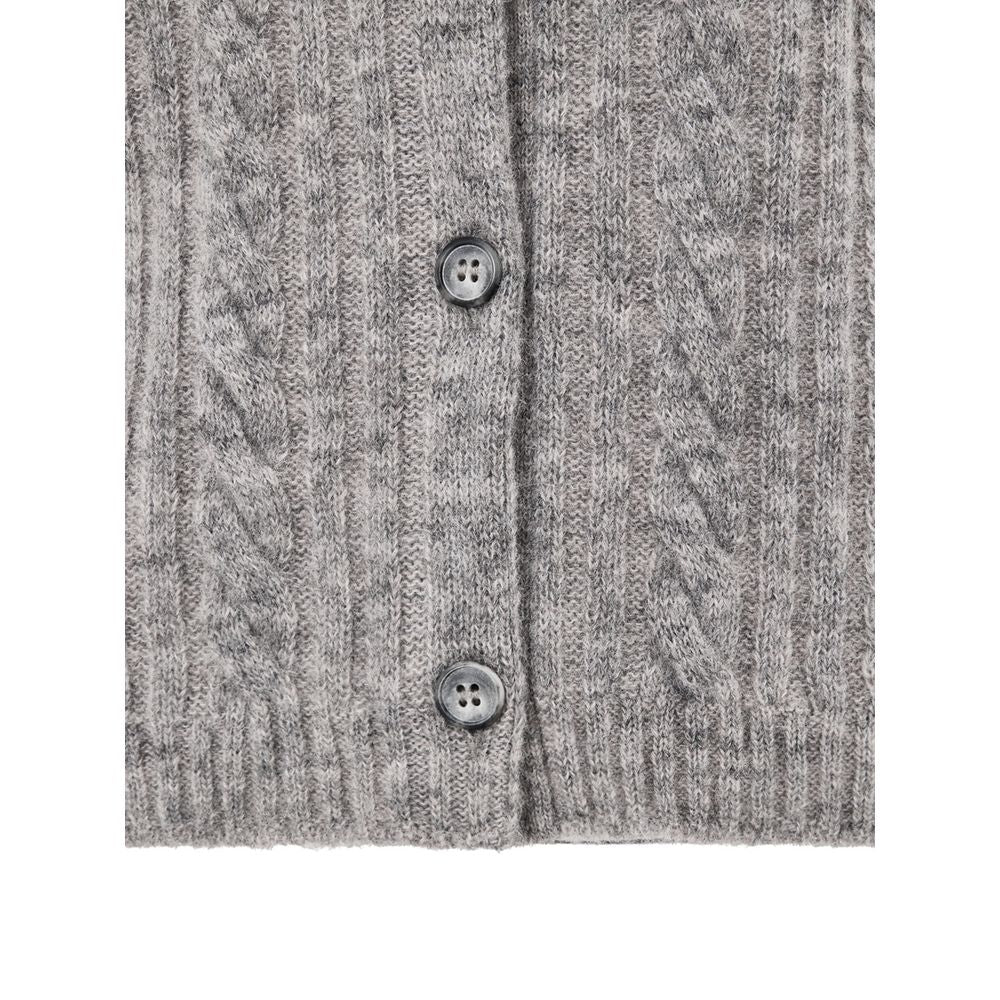Gran Sasso Gray Wool Cardigan