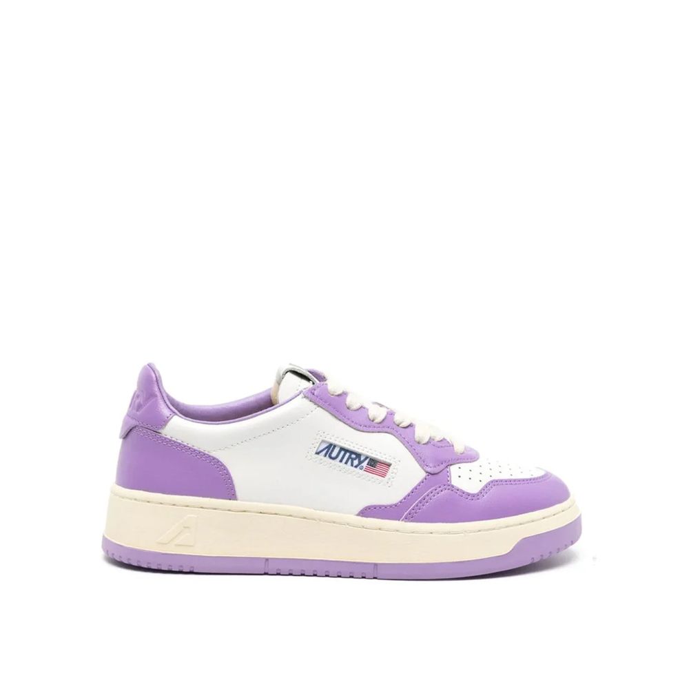 Autry Purple Leather Sneakers