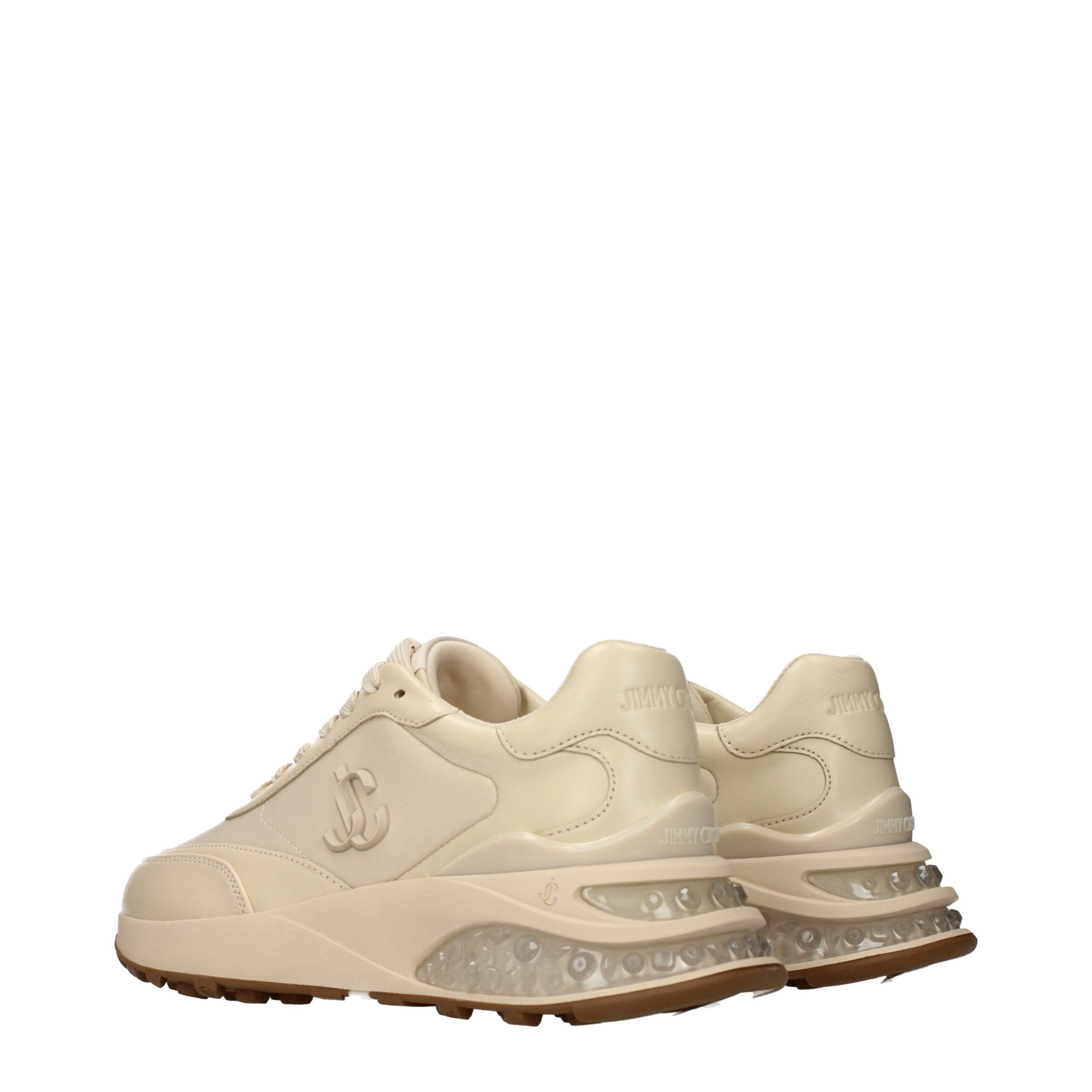 Jimmy Choo Beige Fabric Chunky Sneakers