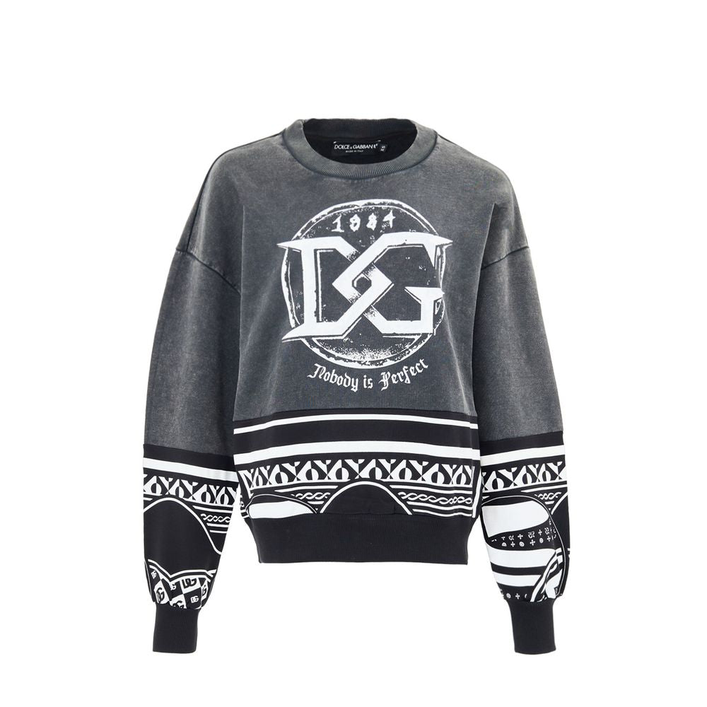 Dolce & Gabbana Black Cotton Sweatshirt