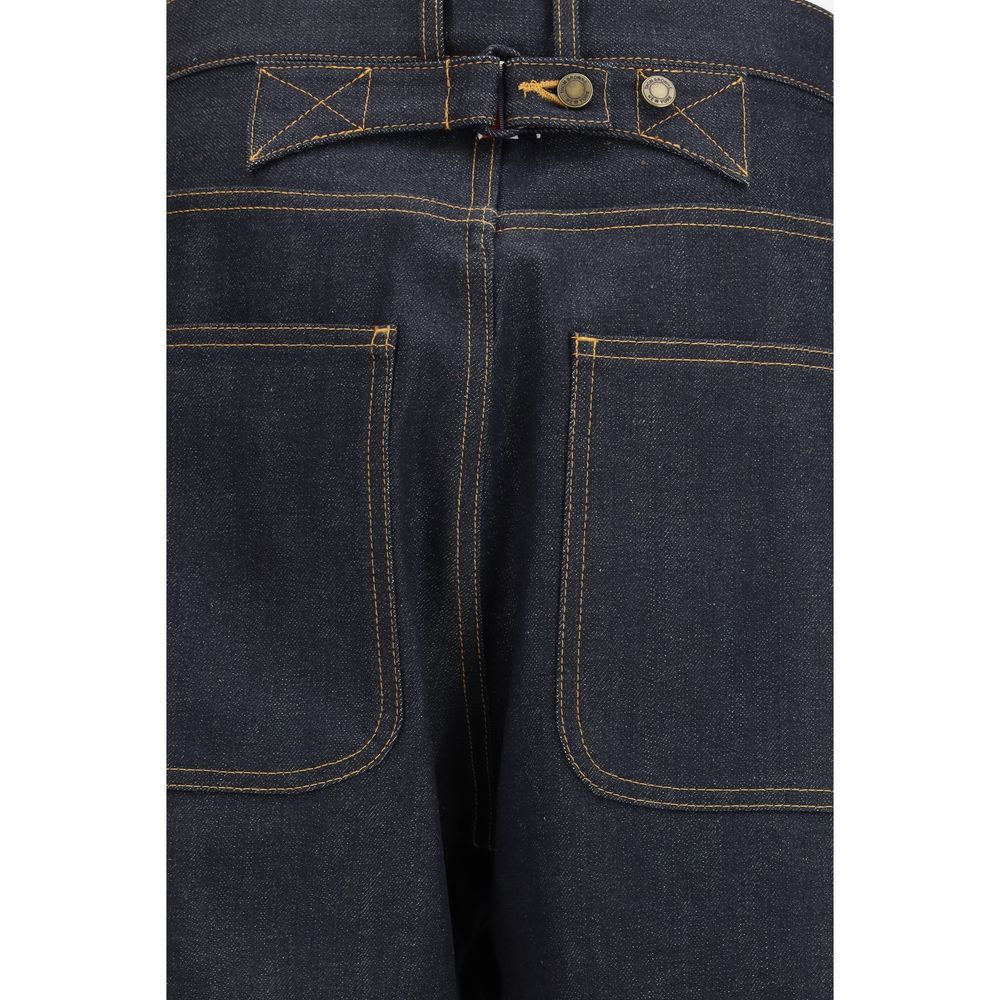 Thom Browne Blue Cotton Jeans Denim