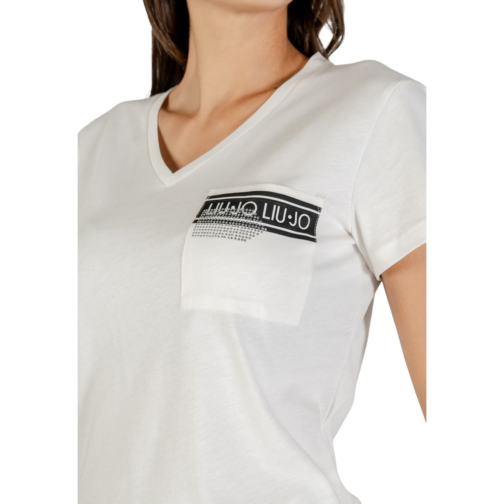Liu Jo White Cotton T-Shirt