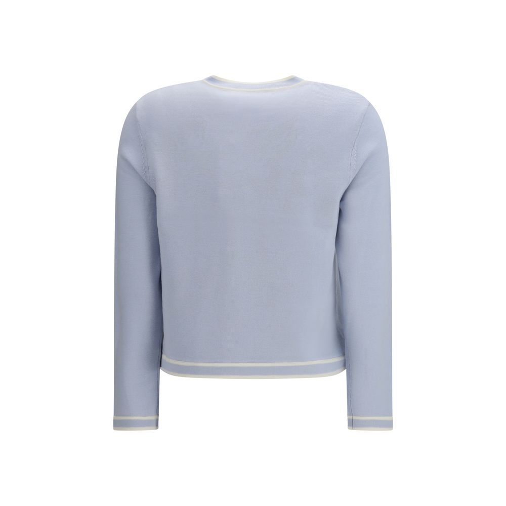 Tory Burch Blue Wool Cardigan