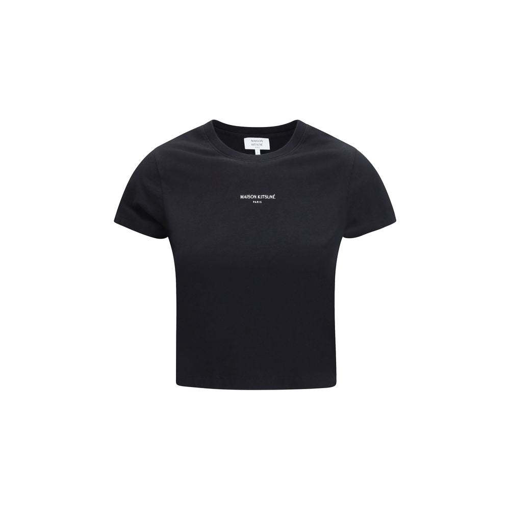 Maison Kitsuné Black Cotton T-Shirt