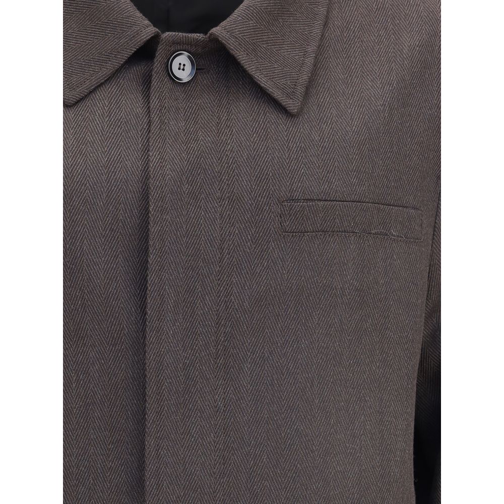 Brioni Brown Wool Coat