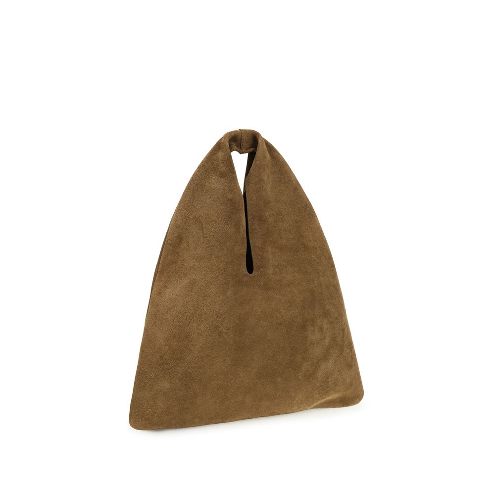 Manebi Brown Calf Leather Bos Taurus Shoulder Bag