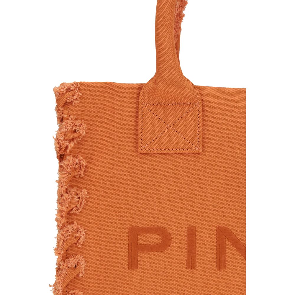 PINKO Orange Cotton Shoulder Bag