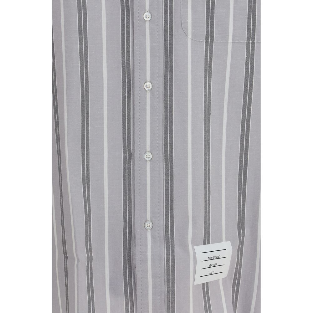 Thom Browne Gray Cotton Pattern Shirt