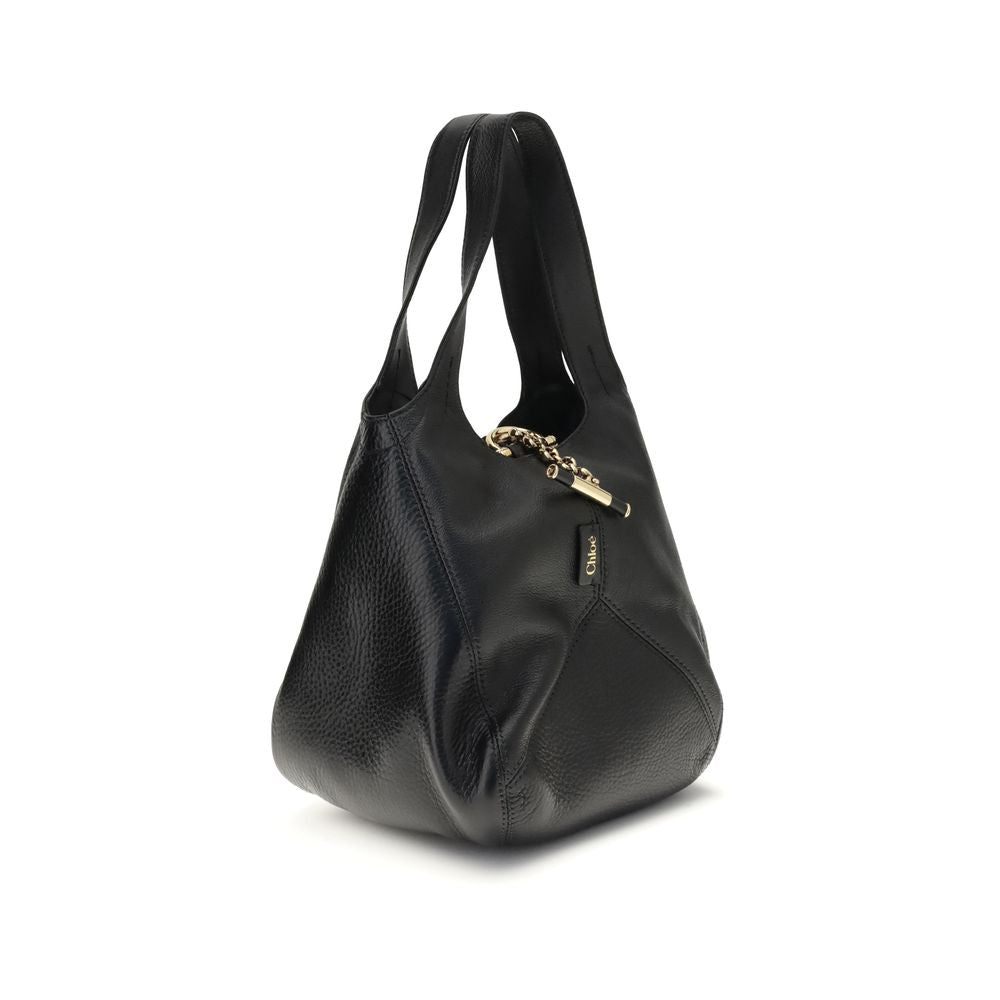 Chloé Black Buffalo Leather Shoulder Bag