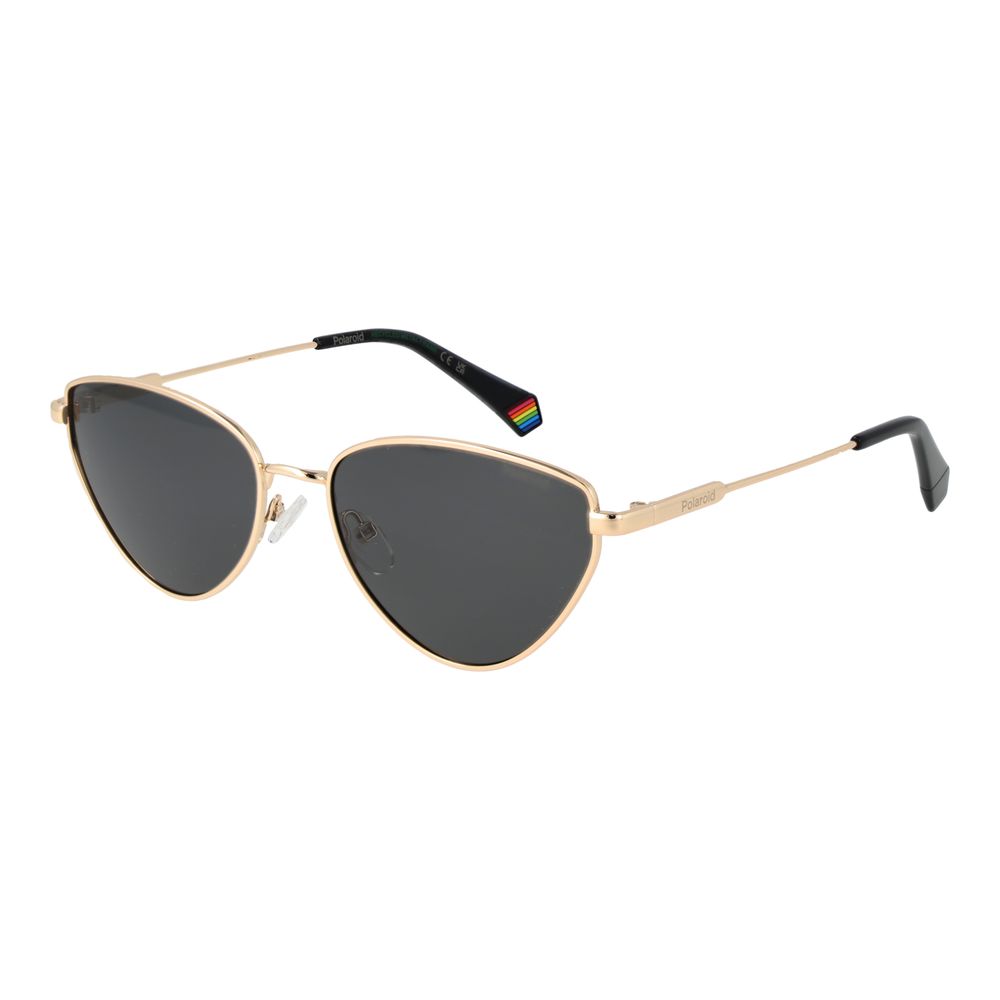 Polaroid Gold Metal Sunglasses