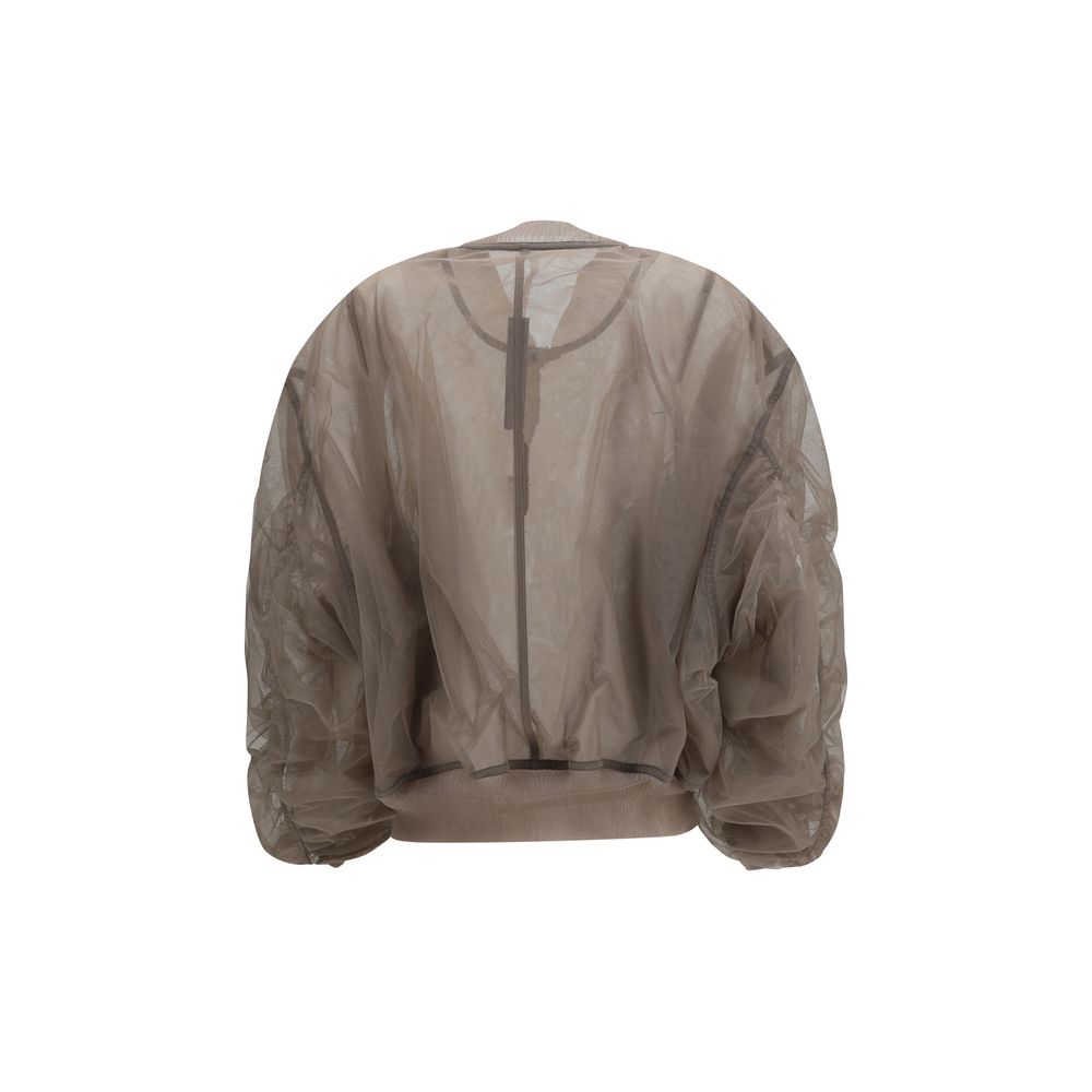 Rick Owens Gray Nylon Bomber