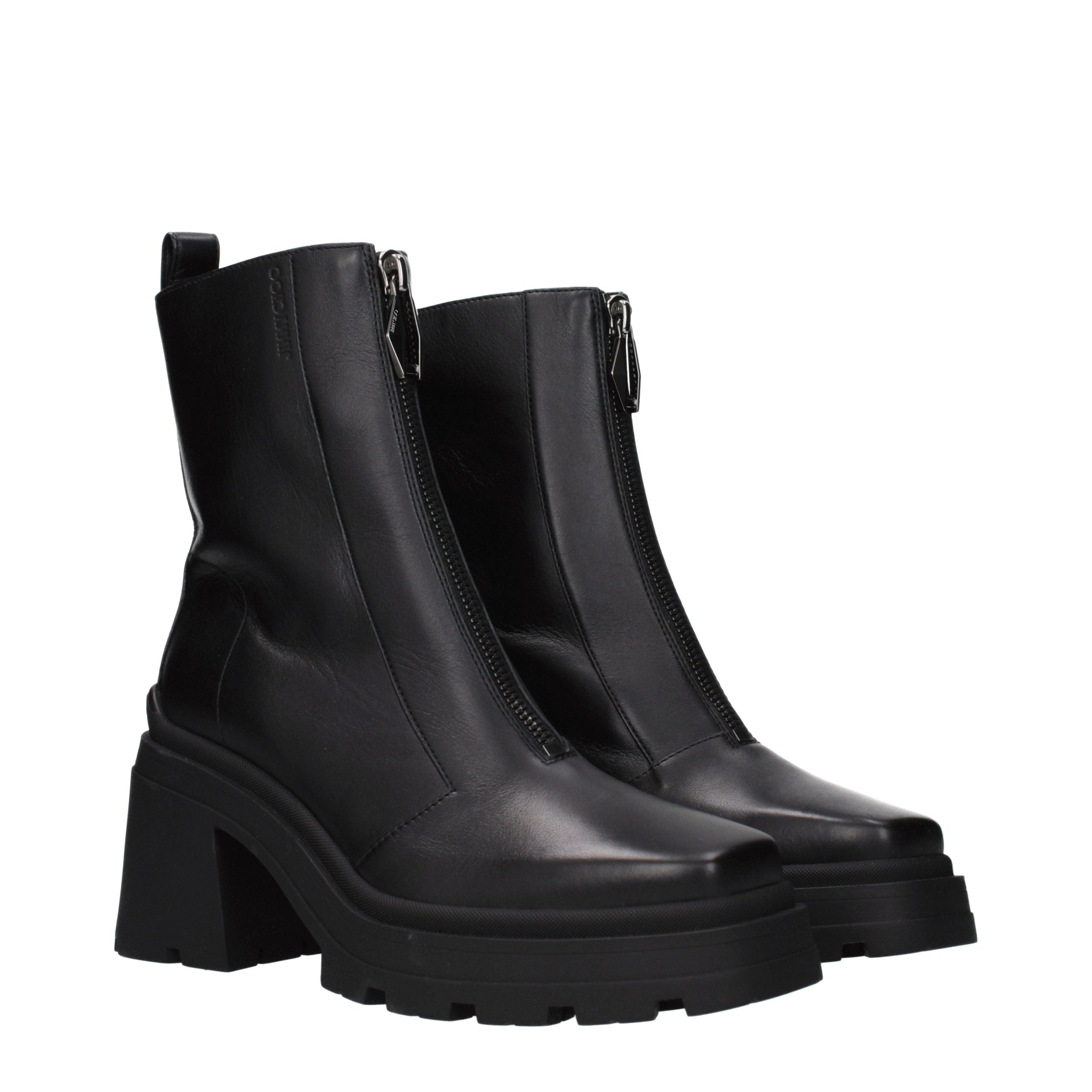 Jimmy Choo Black Leather Ankle Boots
