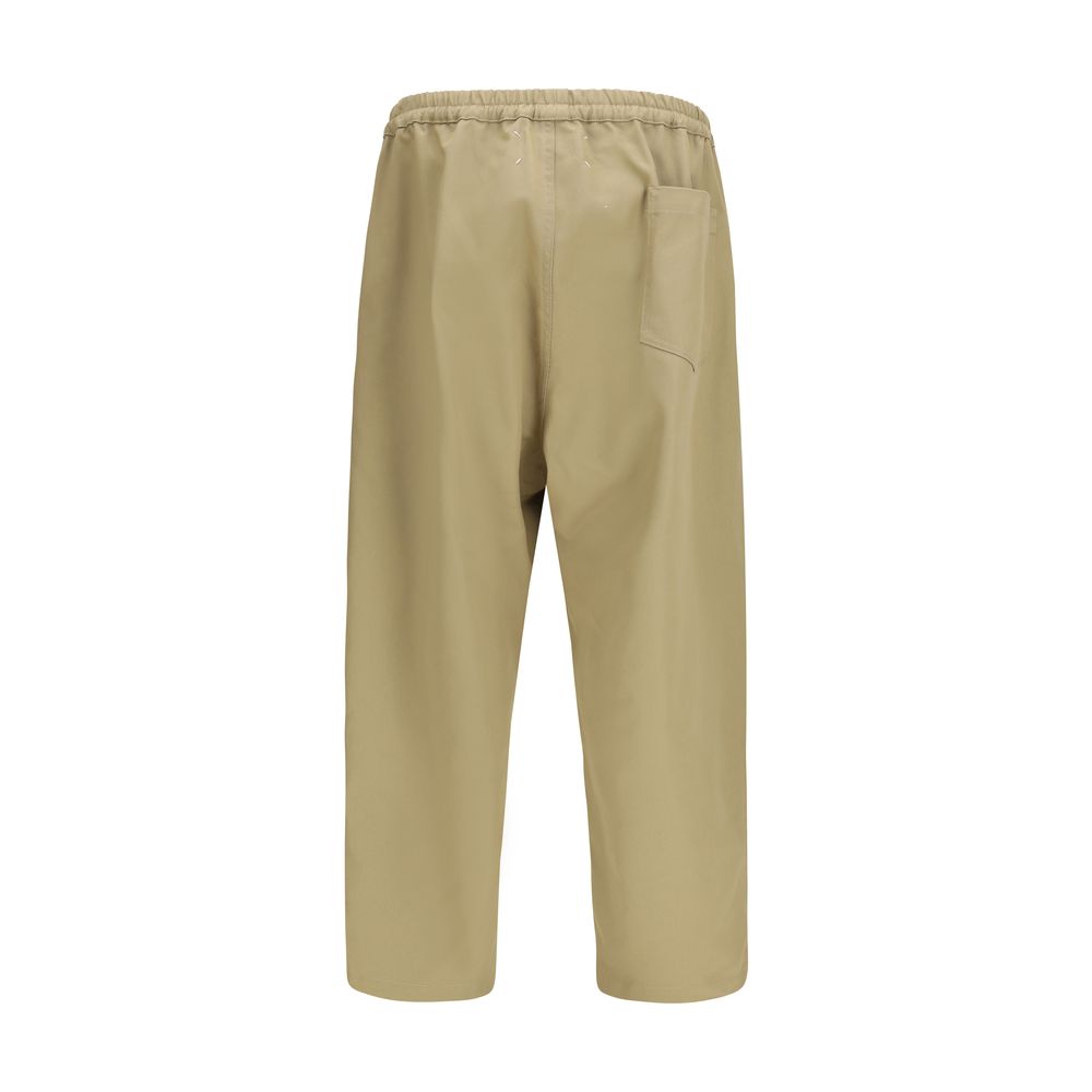 Maison Margiela Beige Polyester Casual Pants