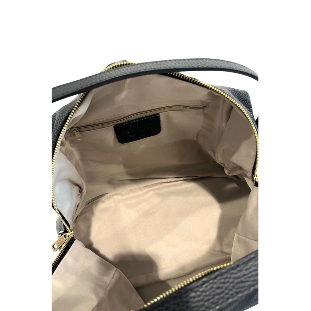 Baldinini Trend Black Cowhide Clutch Bag