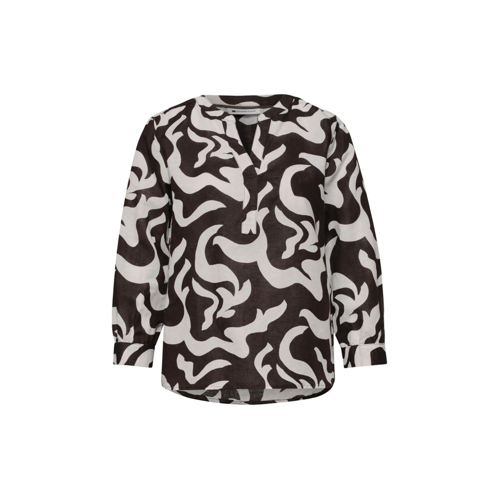 Street One Brown Linen Blouse