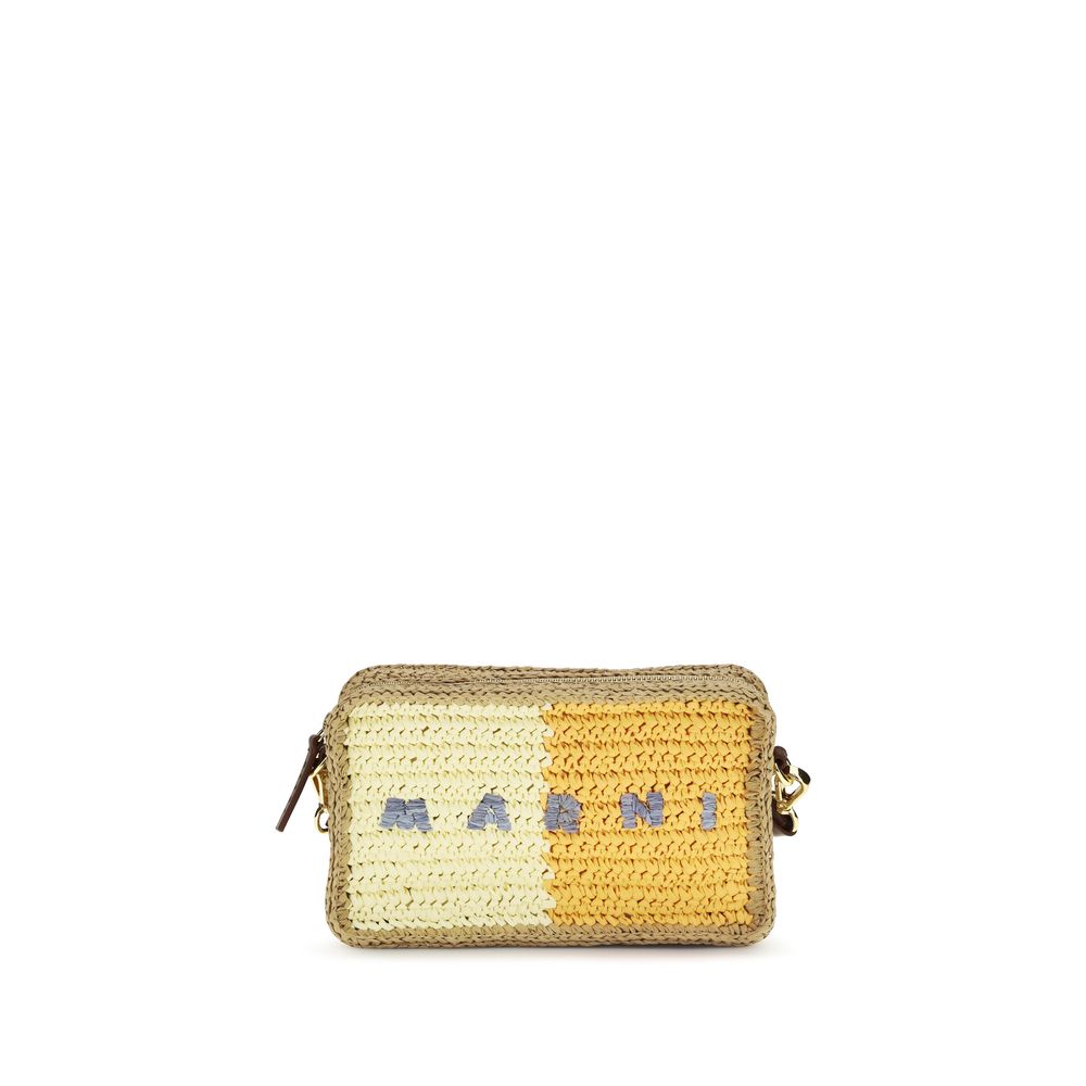 Marni Multicolor Raffia Shoulder Bag