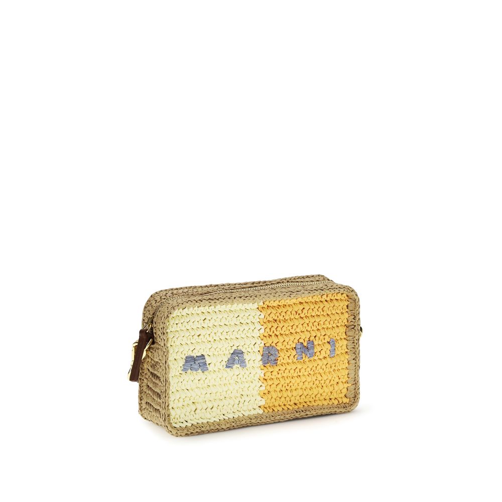 Marni Multicolor Raffia Shoulder Bag